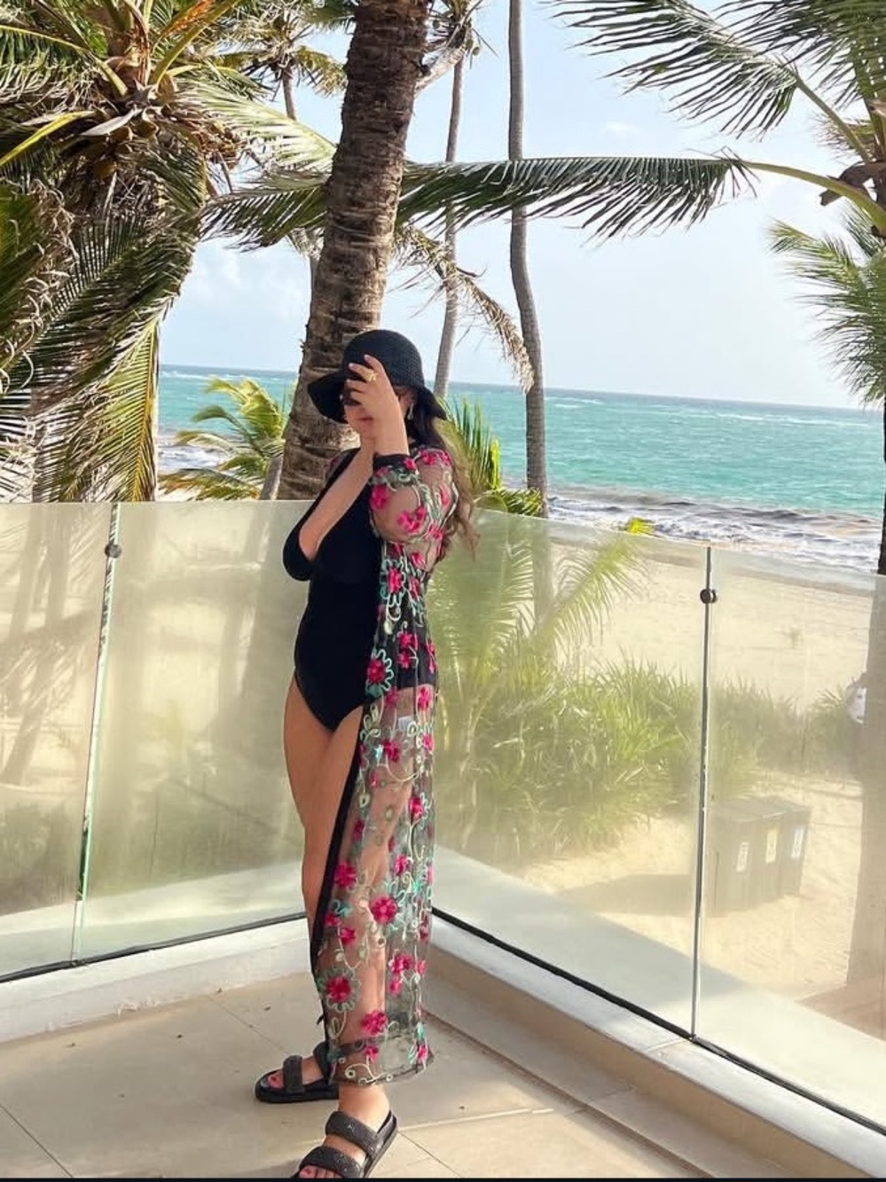 Floral Sheer Cover-Up